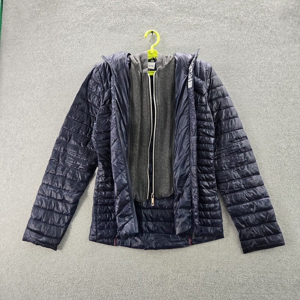 Tommy Hilfiger Men‎ Jacket S Blue Natural Down Puffer Knit Fleece Liner